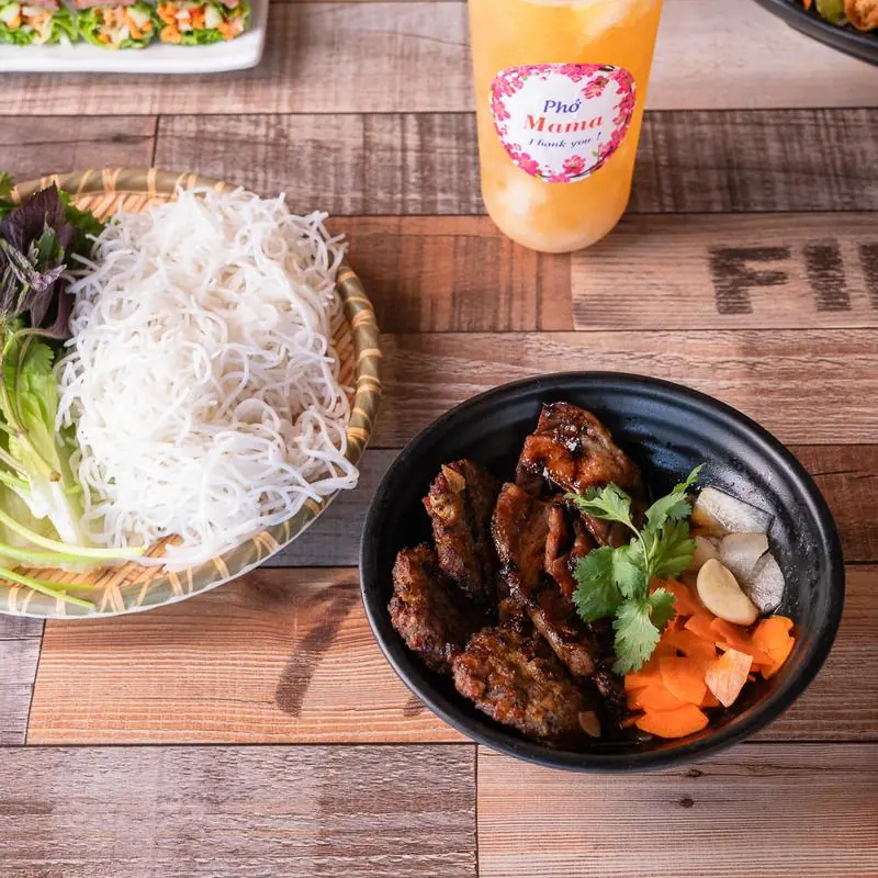42. Hanoi Vermicelli with Grilled Pork Patties