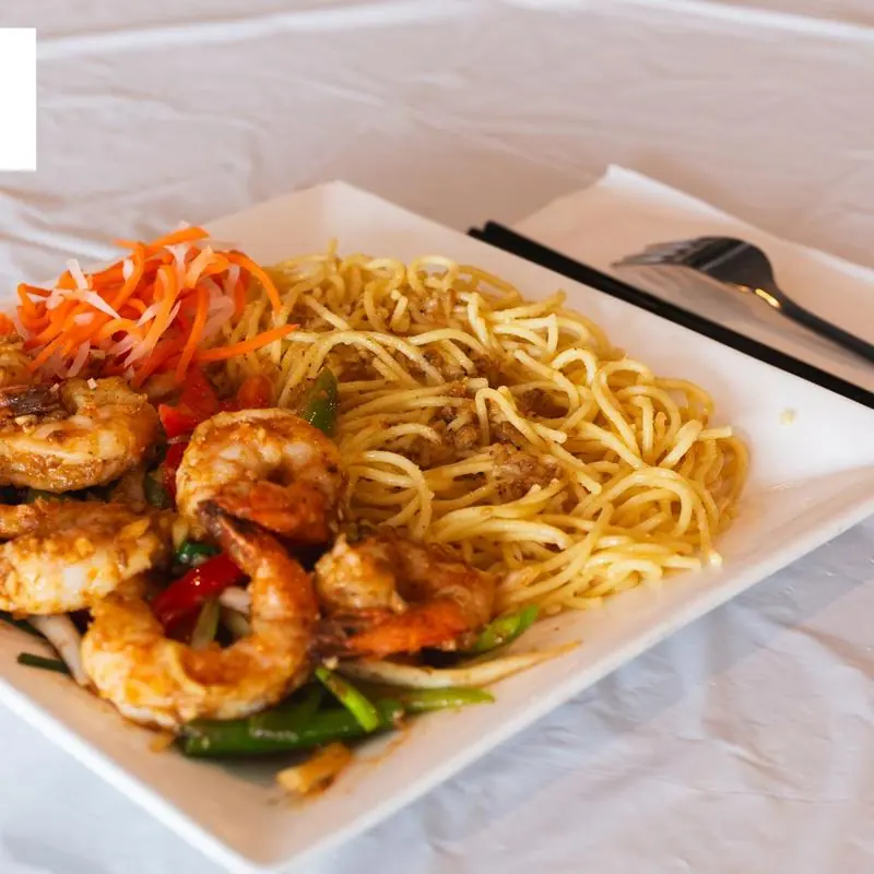 Shrimp noodles at Pho Mama Fremont